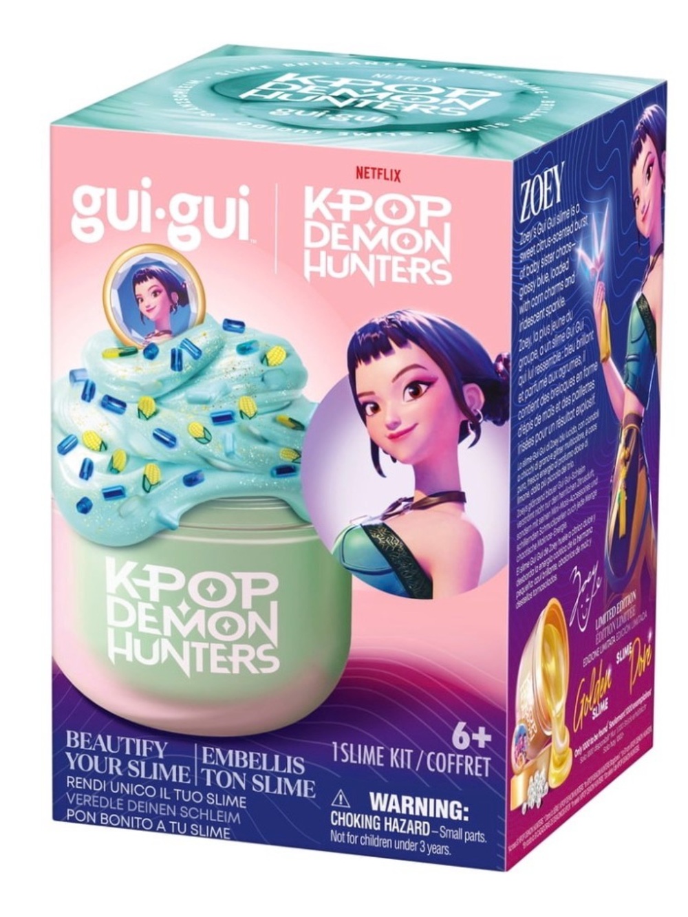 K-Pop Demon Hunters Zoey Slime Kit - Mint Green & Light Blue